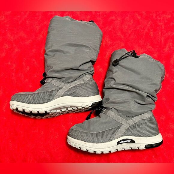 Baffin Ease Insulated Lightweight Tall Boots Waterproof Winter W002 Grey 6 - Picture 1 of 9